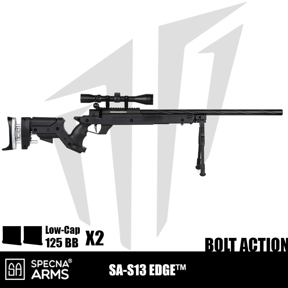 Specna Arms SA-S13 EDGE™ Dürbün Ve Bipod Airsoft Tüfeği – Siyah Specna Arms SA-S13 EDGE™ Dürbün Ve Bipod Airsoft Tüfeği – Siyah