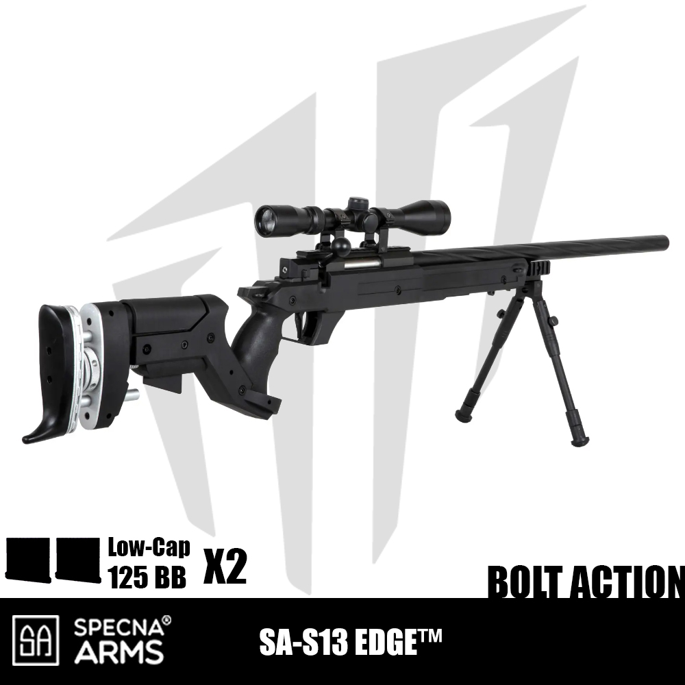 Specna Arms SA-S13 EDGE™ Dürbün Ve Bipod Airsoft Tüfeği – Siyah Specna Arms SA-S13 EDGE™ Dürbün Ve Bipod Airsoft Tüfeği – Siyah