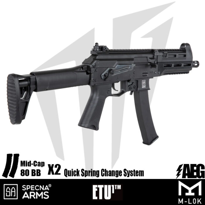 Specna Arms SA-J20 FLEX™ Airsoft Tüfeği – (30 rps) – Siyah