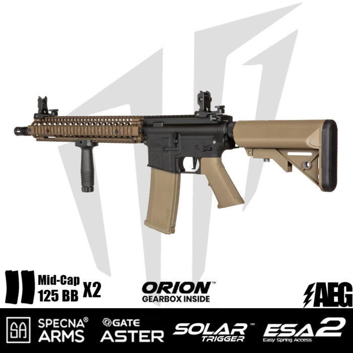 Specna Arms Daniel Defense® MK18 SA-E26 EDGE 2.0™ Airsoft Tüfeği – Chaos Bronz