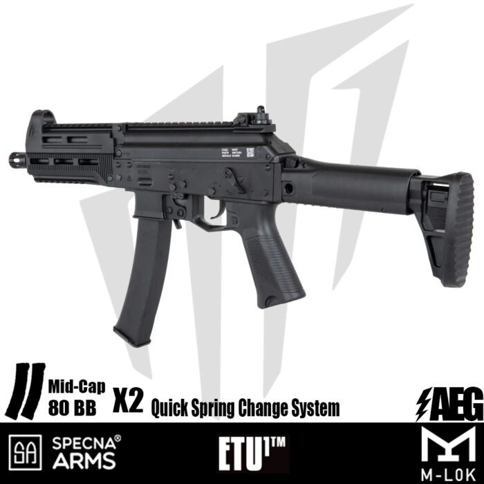 Specna Arms SA-J20 FLEX™ Airsoft Tüfeği – (30 rps) – Siyah