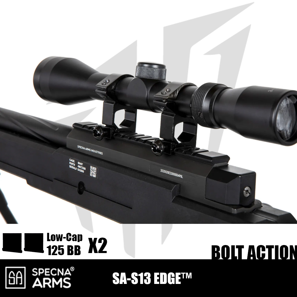 Specna Arms SA-S13 EDGE™ Dürbün Ve Bipod Airsoft Tüfeği – Siyah Specna Arms SA-S13 EDGE™ Dürbün Ve Bipod Airsoft Tüfeği – Siyah