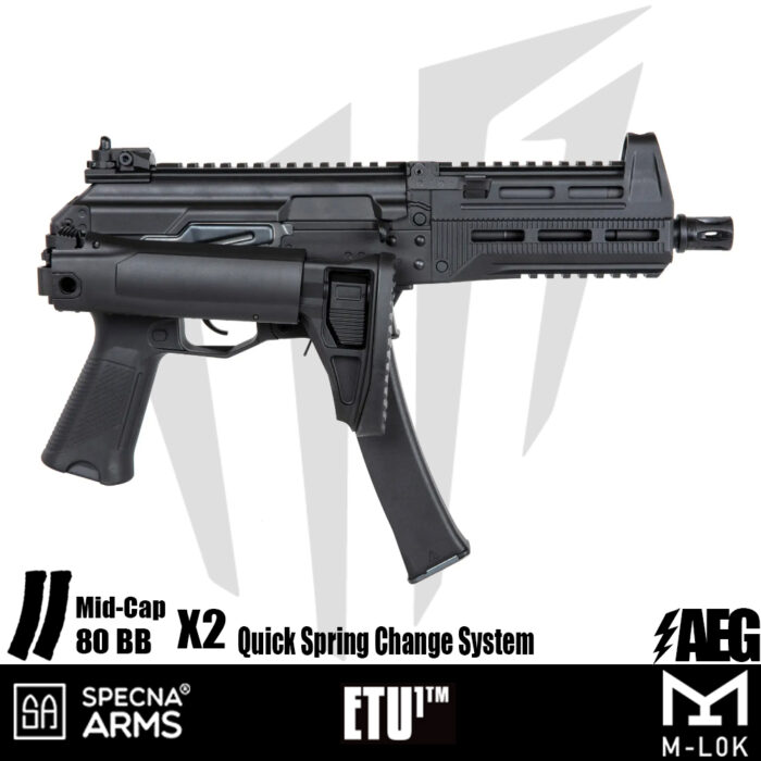 Specna Arms SA-J20 FLEX™ Airsoft Tüfeği – (30 rps) – Siyah