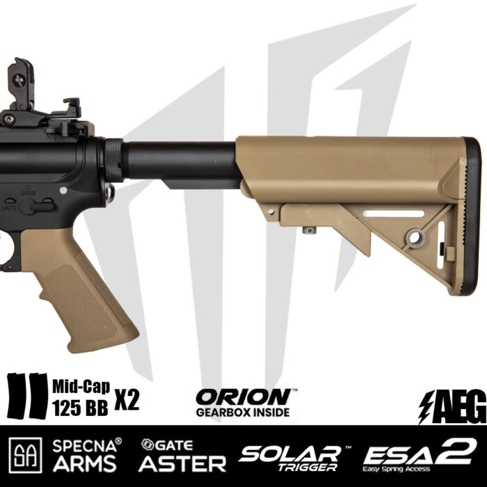 Specna Arms Daniel Defense® MK18 SA-E26 EDGE 2.0™ Airsoft Tüfeği – Chaos Bronz