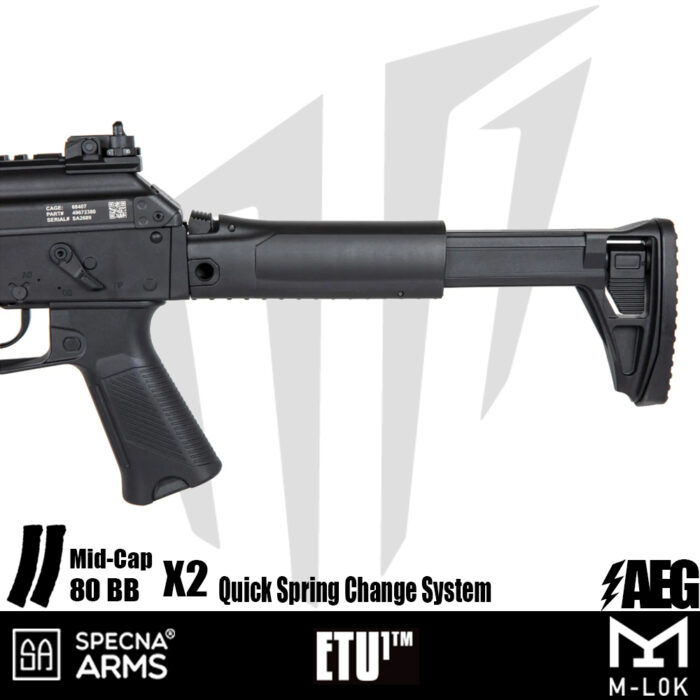 Specna Arms SA-J20 FLEX™ Airsoft Tüfeği – (30 rps) – Siyah
