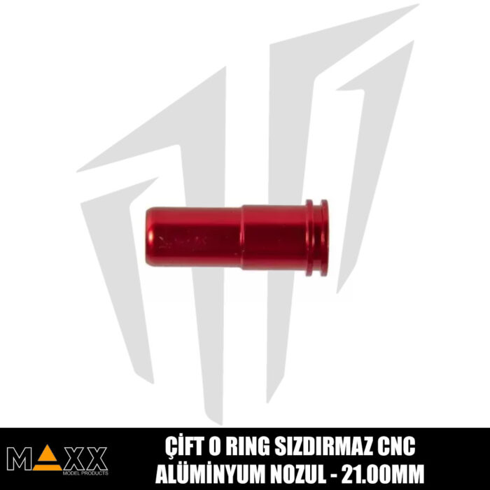 Maxx Çift O Ring Sızdırmaz CNC Alüminyum Nozul - 21.00mm