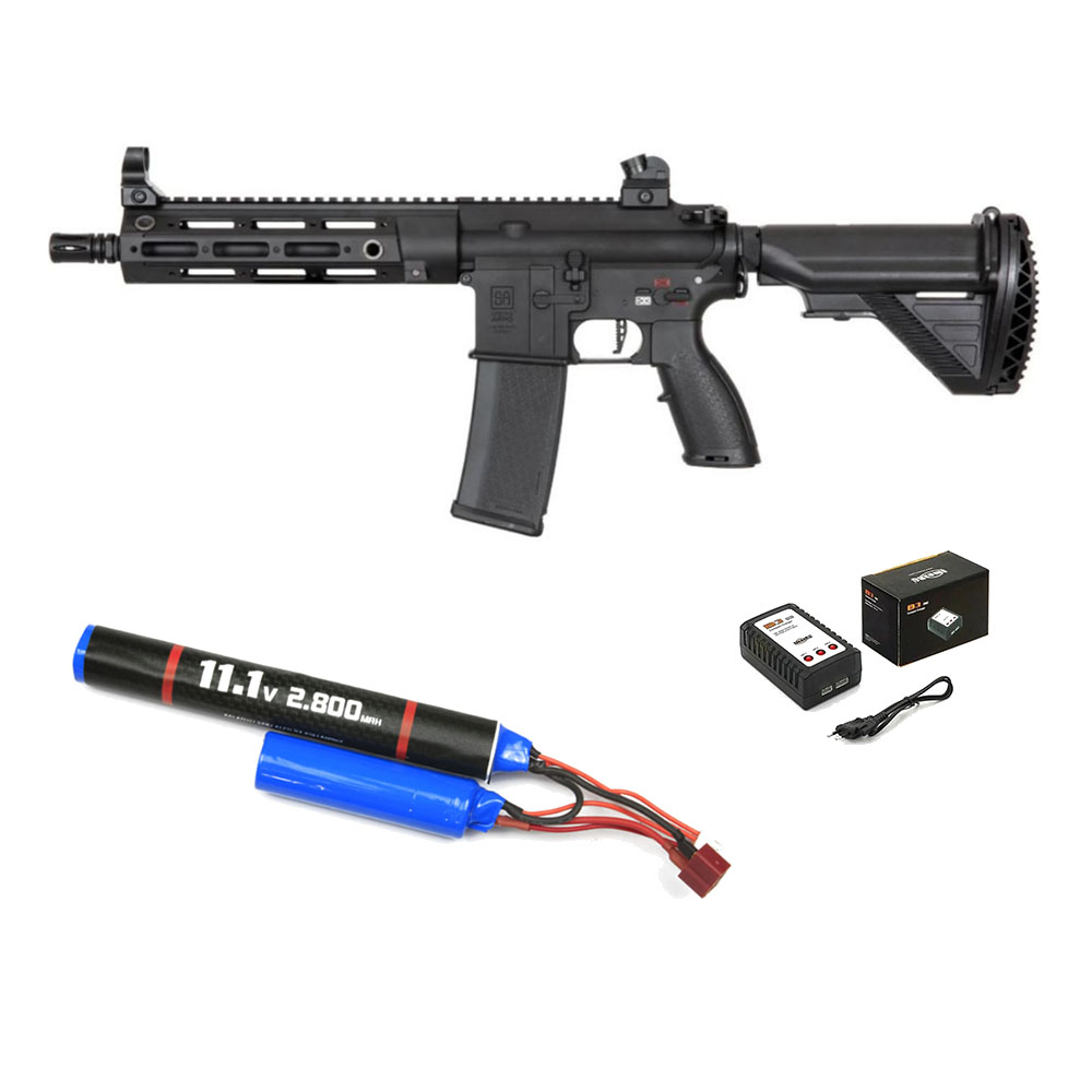 Specna Arms SA-H23 EDGE 2.0™ Airsoft Tüfeği – Siyah – Armorion 11.1V 2800Mah – T Plug – B3 Pro Şarj Aleti
