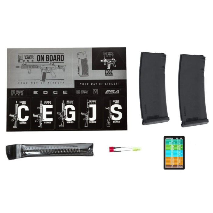 Specna Arms SA-E39-L EDGE™ HAL™ ETU Airsoft Tüfeği – Kırmızı-Siyah