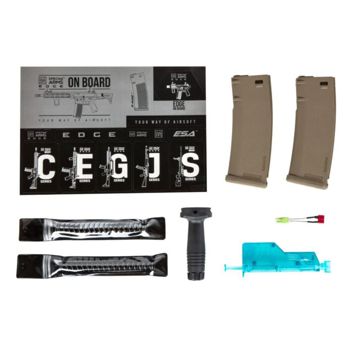Specna Arms Daniel Defense® MK18 SA-P19 Prime™ Aster II ETU Fırçasız Motor Airsoft Tüfeği – Yarım Tan
