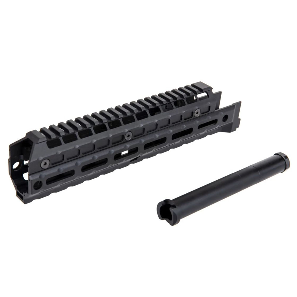 5KU AK MWI Airsoft Tüfekler İçin MLOK 5KU El kundağı Kiti (Uzun) – Siyah