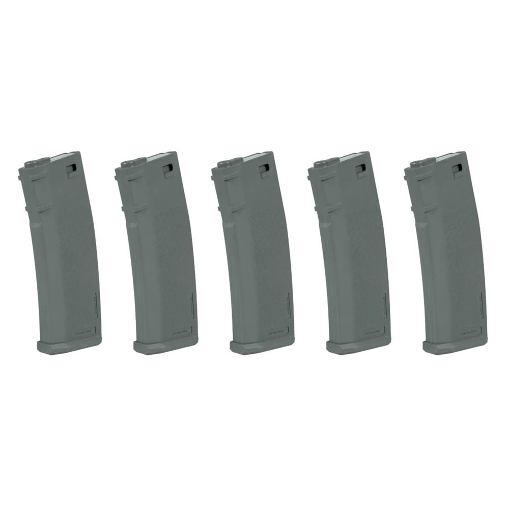 Specna Arms 5 Adet 125BB S-Mag Mid-Cap Airsoft Şarjör Seti – Gri