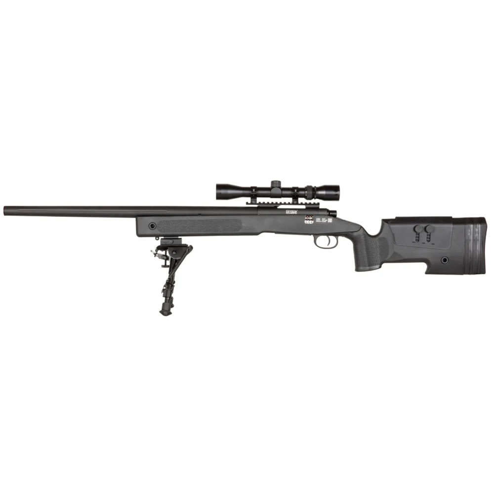 Specna Arms SA-S02 CORE™ Airsoft Tüfeği Dürbün ve Bipod Dahil - Siyah