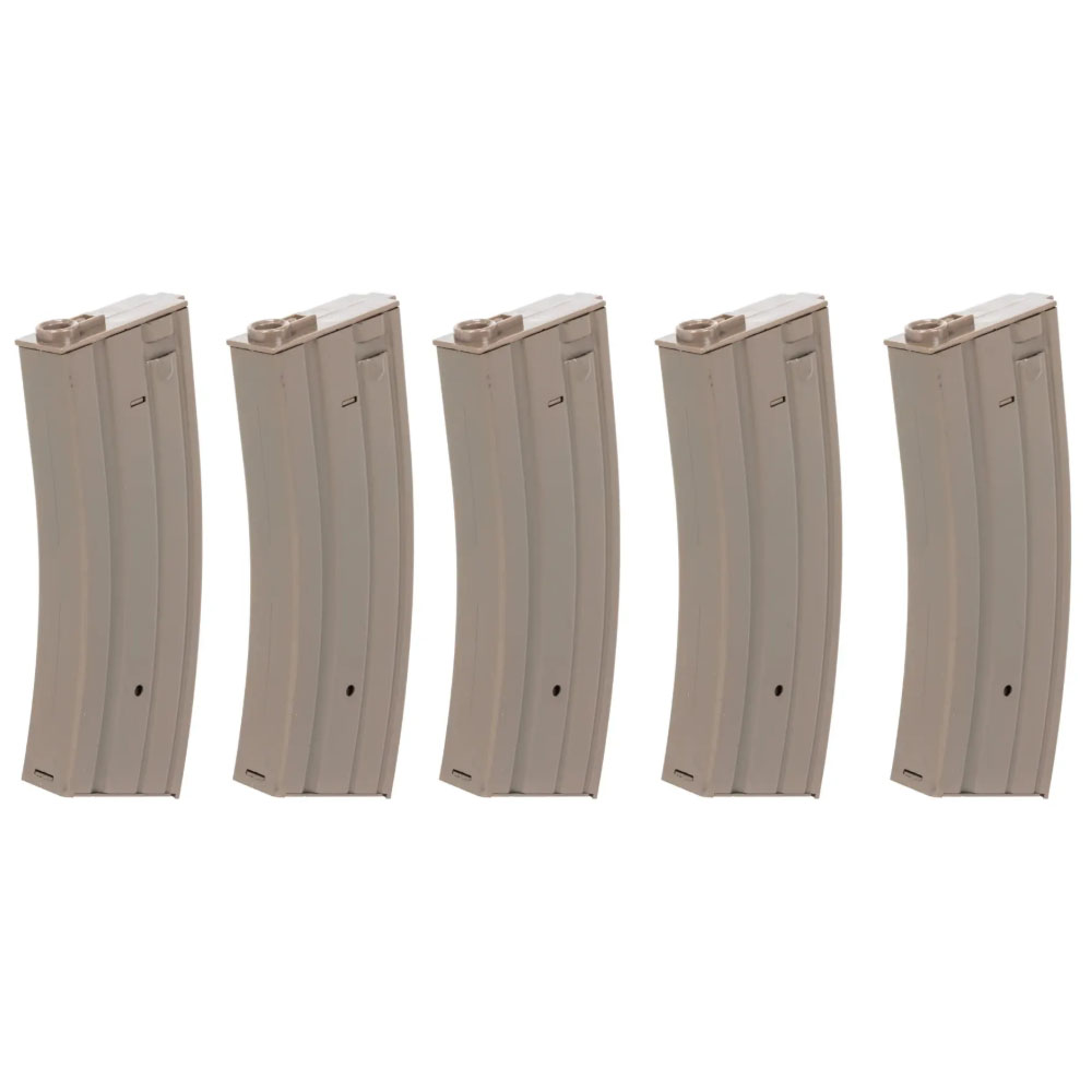 Specna Arms Metal 5 Adet Real-Cap 30BB Airsoft Şarjör Seti – Tan