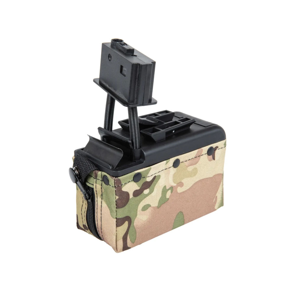 A&K M249 Box 2000BB Elektrikli Airsoft Şarjör - Multicam