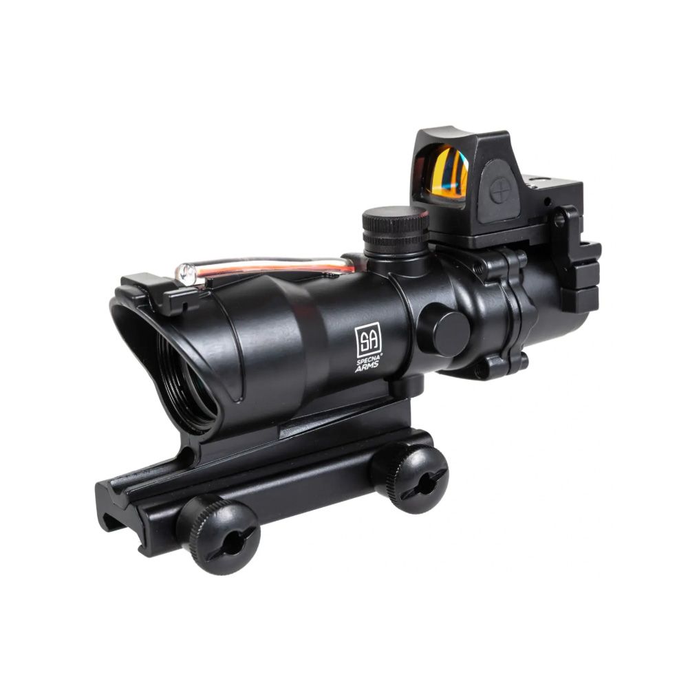 Specna Arms CORE™ RedFiber 4×32 Dürbün + Sharp Red Dot – Siyah